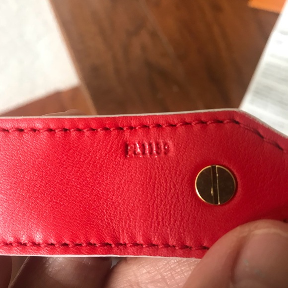 SOLD!Authentic LV Bandouliere XL strap in mono/red - Picture 8 of 8
